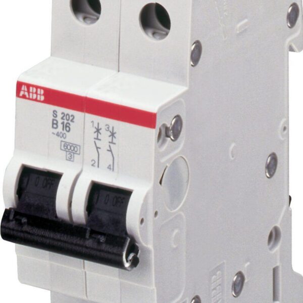 S202-C20 2*20A C tipi 6kA otomatik sigorta