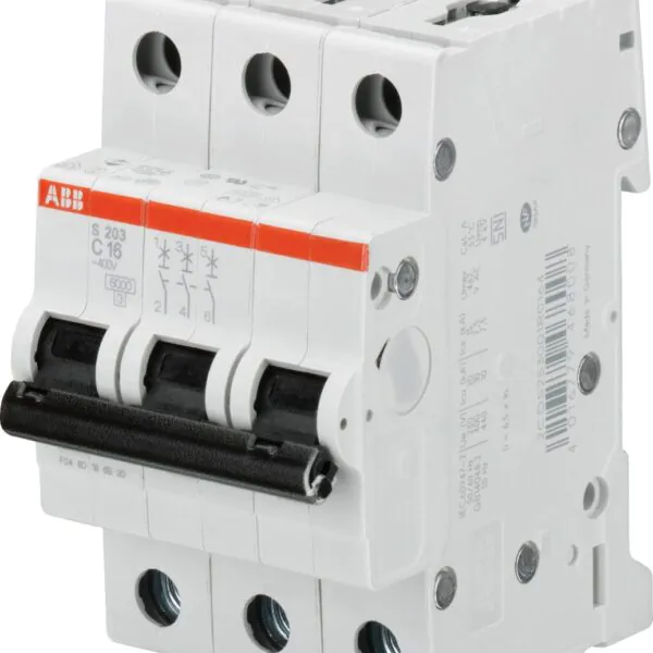 S203M-C25 3*25A C tipi 10kA otomatik sigorta
