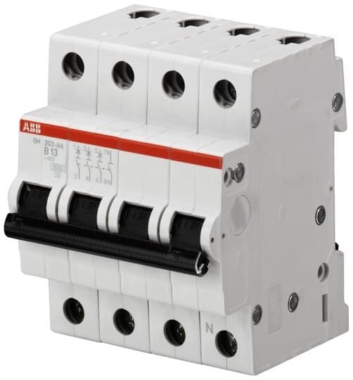 SH203-C20-NA 4*20A NA C tipi 6kA otomatik sigorta