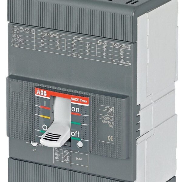 XT3S 125A 50kA 3P Im=750-1500A manyetik sabit tip