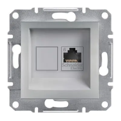 SCHNEIDER ELECTRIC EPH4700161 ASFORA ALÜMİNYUM TEKLİ RJ45 CAT6 UTP TELEFON PRİZİ 3606480728907