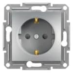 Schneider Electric EPH2900261 Asfora Alüminyum Topraklı Priz (Çerçevesiz)