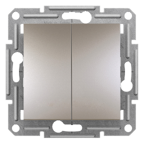 SCHNEIDER ELECTRIC EPH1100169 ASFORA BRONZ İKİLİ LIGHT BUTON (ÇERÇEVESİZ)