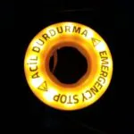 EMAS BET60LED1 24V Plastik Etiket Ledli Acil Stop 60MM