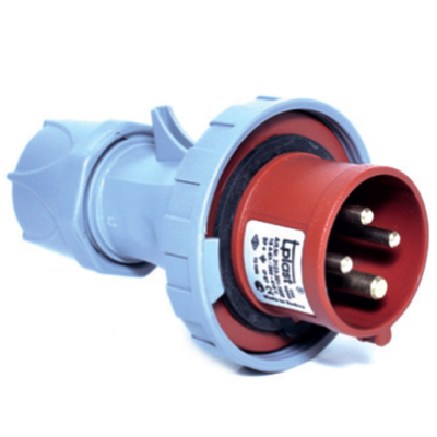 TP ELECTRIC DÜZ FİŞ KİLİTLİ CEE 4X16 AMP IP67 8693151323016