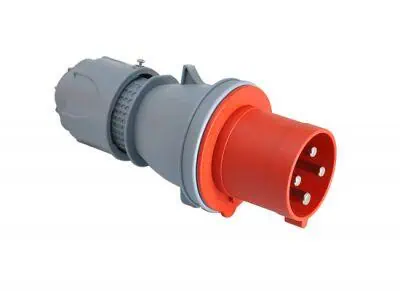 Tp Electric CEE 4X63A Yaylı Kapaklı Düz Fiş IP44