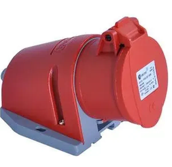 Tp Electric CEE 5X32 Eğik Gövdeli Yaylı Kapaklı Duvar Prizi (83X90) — Duvar Prizleri