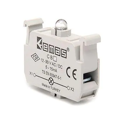 EMAS 12-30V AC/dc Ledli Sinyal Blok Beyaz CB5