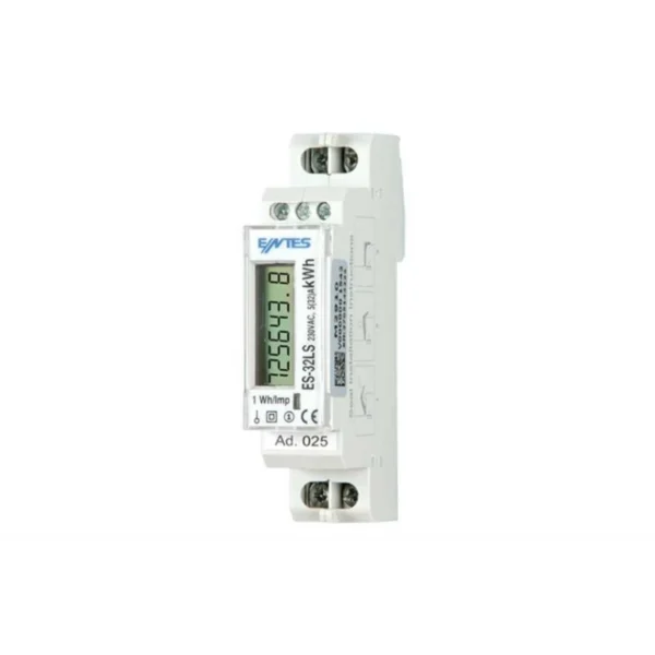 ENTES LCD Ekranlı Aktif Enerji Sayacı 32A kWh Enerji Pals M1139