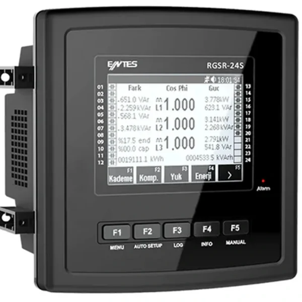 Entes RGA-20 144X144 85V-300V AC/DC Grafik Lcd’li Reaktif Güç Kontrol Rölesi — Röle