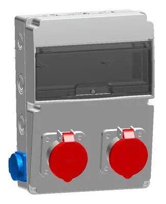 Tp Electric Ip 44 Makine Prizi (75X75) (5X32A) Ön (4)