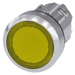 Siemens Işıklandırılabılır Yay Dönüşlü Metal Buton Kafası Sarı