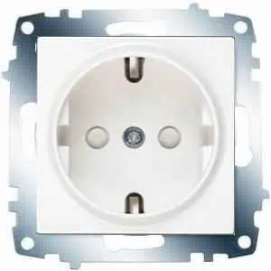 Vıko Karre Beyaz Çocuk Korumalı Topraklı Priz