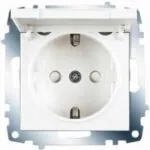 Vıko Karre Beyaz Kapalı Topraklı Priz