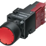 Siemens Işıklı Buton Kırmızı Stop 16MM