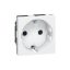 Legrand 077211 Armada Otomatik Bağlantılı Alman Standardı Beyaz Topraklı Priz