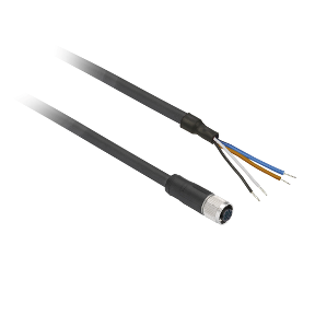 TELEMECANIQUE SENSORS M12 4 PİNLİ DÜZ MODEL PVC SENSÖR KABLOSU 2 MT 3389110763171