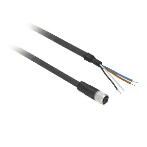 TELEMECANIQUE SENSORS M12 4 PİNLİ DÜZ MODEL PVC SENSÖR KABLOSU 2 MT 3389110763171