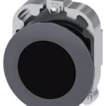 Siemens Mat Metal Yassı Tip Yay Dönüşlü 30MM Buton Siyah Sırıus Act