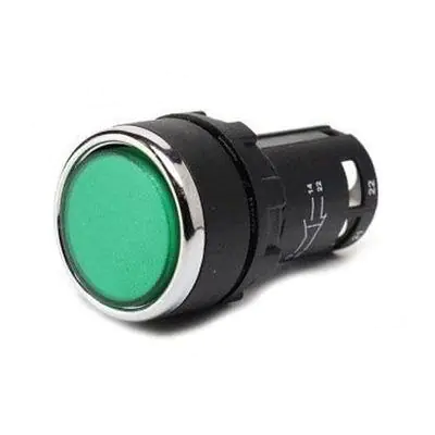 EMAS Mb Serisi Monoblok Buton IP40 Yeşil MB100DY