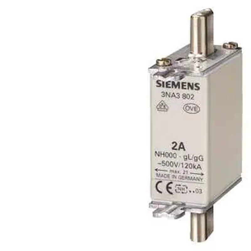 Siemens 6A Boy 000 Genişlik 21MM Steatit Seramik Gövdeli Nh-bıçaklı Sigorta Buşonu