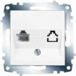 Vıko Numeris Telefon Prizi Karre Beyaz