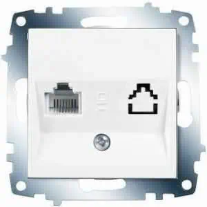 Vıko Numeris Telefon Prizi Karre Beyaz