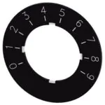 Siemens Potansiyometre İçin 0-9 Yazılı Etiket Sırıus Act