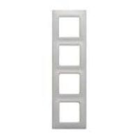 LEGRAND 768274 RAVENTİ ALÜMİNYUM DÖRTLÜ DİKEY ÇERÇEVE 3414971107502