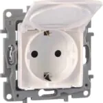 Legrand 768118 Raventi Beyaz Kapaklı Topraklı Priz