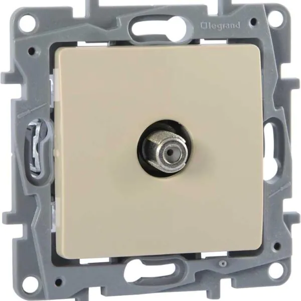 Legrand 768425 Raventi Krem F Tipi TV Priz Yıldız