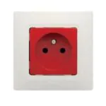 Legrand 767119 Salbei Fransız Standartı Kırmızı Çocuk Korumalı Ups Topraklı Priz
