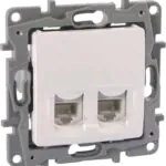 Legrand 767137 Salbei Beyaz CAT6 RJ45 Data+RJ11 Telefon Prizi