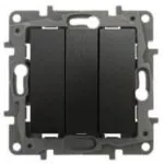Legrand 767303 Salbei Antrasit Üçlü Anahtar