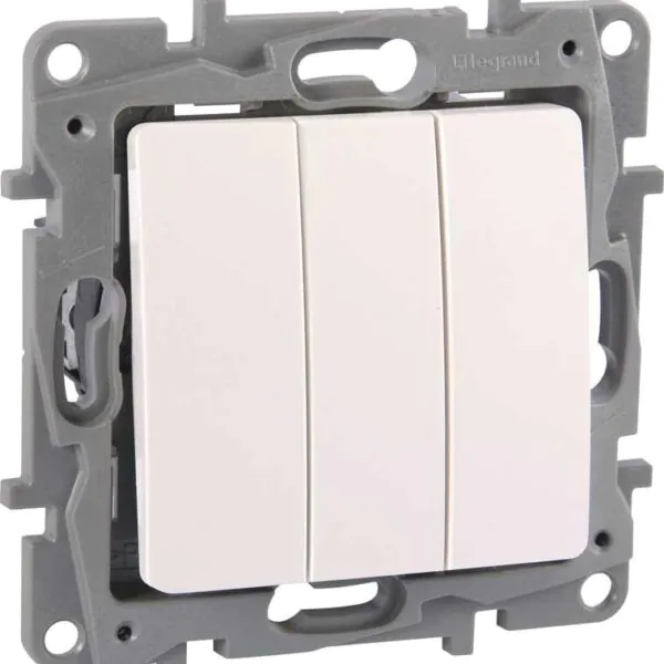 Legrand 767103 Salbei Beyaz Üçlü Anahtar