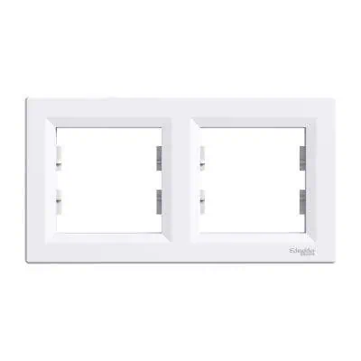 SCHNEIDER ELECTRIC EPH5800221 ASFORA BEYAZ İKİLİ YATAY ÇERÇEVE 3606480527180