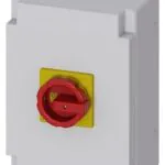 Siemens 125A 45 kW 3LD2 Kutulu Tip Pako Şalter IP65 Tahrik Kolu Sarı/kırmızı
