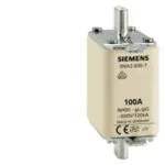 Siemens 3NA3832 Boy 00 125A 30MM Stearit Seramik Gövdeli Nh Bıçaklı Sigorta Buşonu