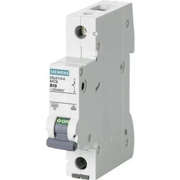 Siemens 5SL6110-6 1X10A 6KA 1F B Tipi Otomatik Sigorta