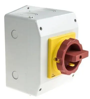 Siemens 63A 22KW 3LD2 Kutulu Pako Şalter IP65 Tahrik Kolu Sarı/kırmızı