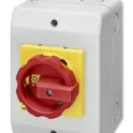 Siemens Kutulu Tip Pako Şalter IP65 Tahrik Kolu Sarı/kırmızı 32A, 11,5 kW 3LD2