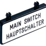 Siemens Paket Şalter Etiketi Main Switc