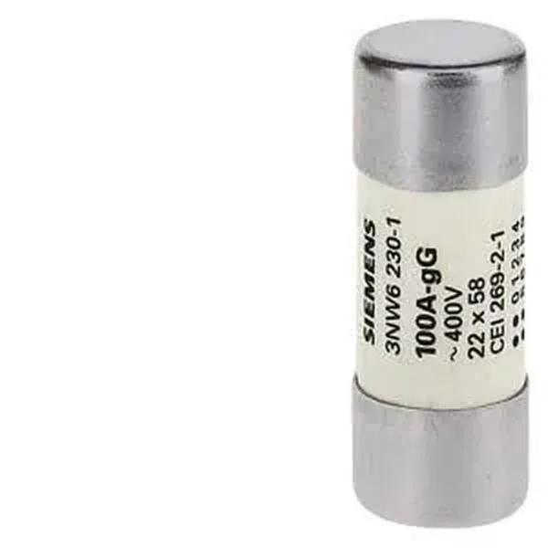 Siemens Kartuş Sigorta 22X58MM 100A Gg Silindirik Sigorta