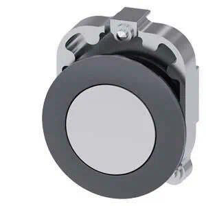 SIEMENS MAT METAL YASSI TİP YAY DÖNÜŞLÜ 30MM BUTON BEYAZ SIRIUS ACT 4011209965676
