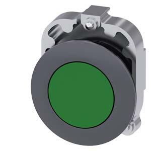 SIEMENS MAT METAL YASSI TİP YAY DÖNÜŞLÜ 30MM BUTON YEŞİL SIRIUS ACT 4011209965652