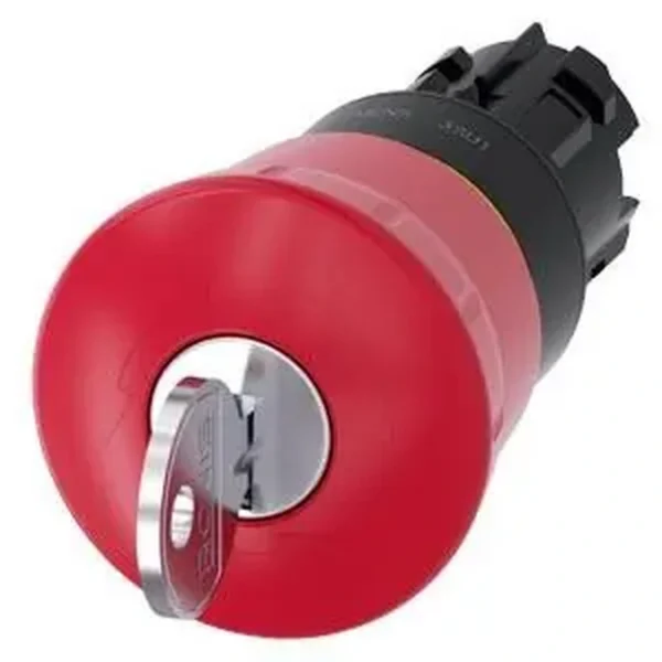 Siemens Plastik Kilitli 40MM Acil Stop Mantar Buton Sirius Act