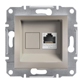 SCHNEIDER ELECTRIC EPH4700169 ASFORA BRONZ TEKLİ RJ45 CAT6 UTP TELEFON PRİZİ 3606480728037