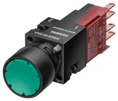 Siemens Buton Komple Yeşil Start 16MM