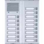 Şark Fotoselli Hoparlörlü Alüminyum Zil Butonu Çift Sıra  (Mavi LED) 13'lühoparlörlü Alüminyum Zil Butonu