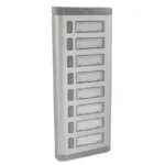 Şark Fotoselli Hoparlörlü Alüminyum Zil Butonu Tek Sıra (Mavi LED) 8'li Hoparlörlü Alüminyum Zil Butonu